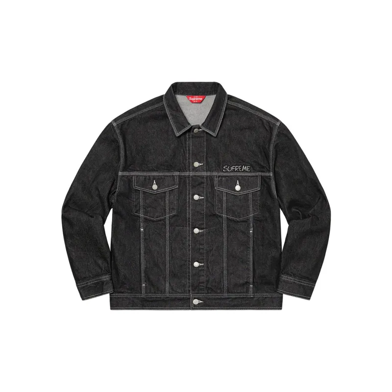 Supreme Smurfs Denim Trucker Jacket-1