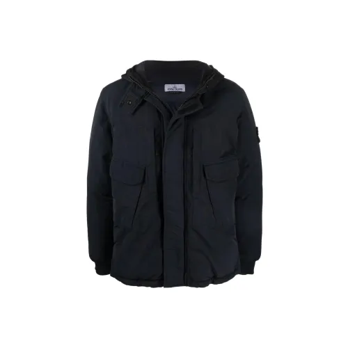 STONE ISLAND Down Jackets Men Black