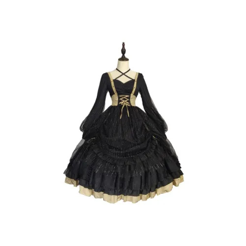 Soufflesong Lolita Dresses Women's Black/Gold