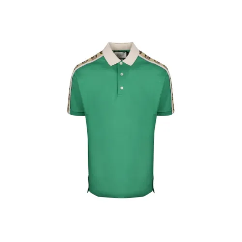 GUCCI Polo Shirts Men Green