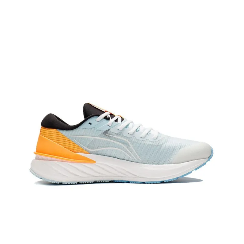 LiNing YueYing 2.0 Cushioning Anti Slip And Wear Resistant Low Top Running Shoes White Blue Orange-1