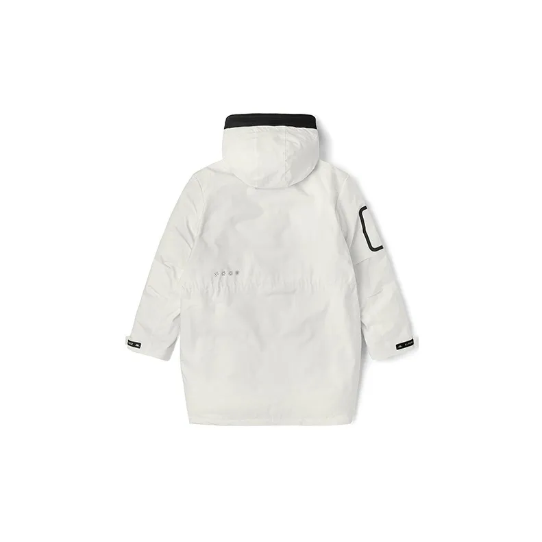 Kappa Letter Hooded Loose Fit Thickened Mid-Length Down Jacket Men's-1