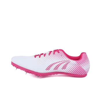 DO WIN Slip Resistant Coverage Lightweight Low Top Running Shoes Unisex White Pink
