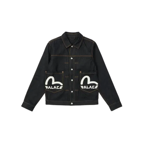 PALACE X Evisu Classic Seagull Denim Jacket 