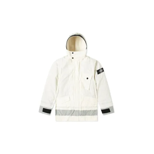 STONE ISLAND Down Jackets Men Cream