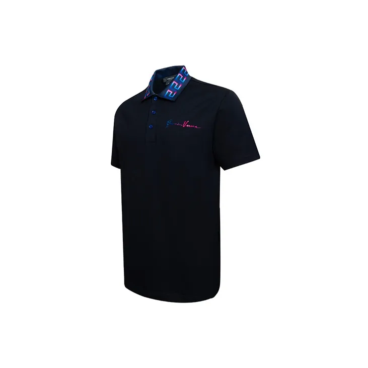 VERSACE Polo Shirts Men Blue-2