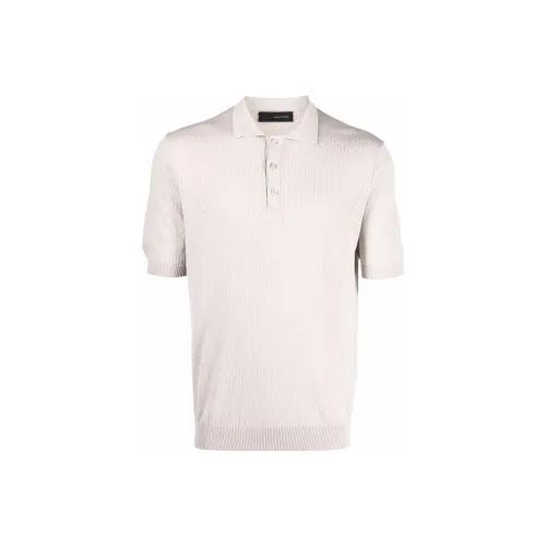 Tagliatore Polo Shirts Men Gray White