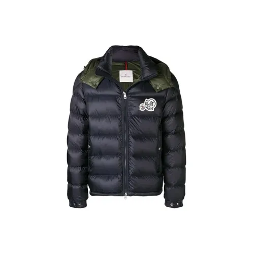 Moncler Down Jackets Men Navy Blue