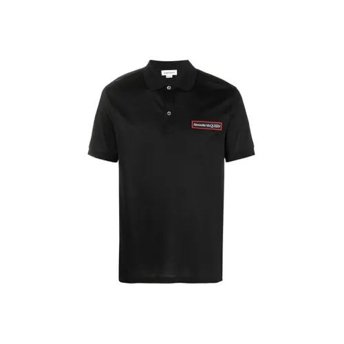 Alexander McQueen Polo Shirts Men Black