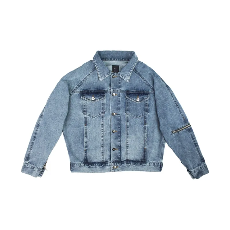 ATELIER BLEU Loose Fit Denim Jacket Unisex Blue-1