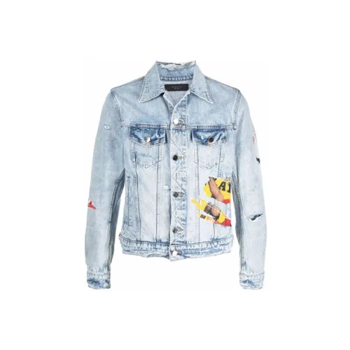 AMIRI Denim Jackets Men Blue