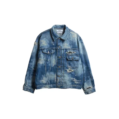 FDMTL Denim Jackets Unisex Light Blue