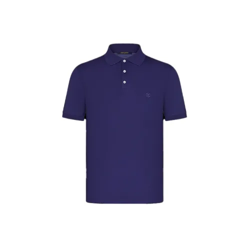 LOUIS VUITTON New Quarterly Products Of LV Polo Shirts Men Blue