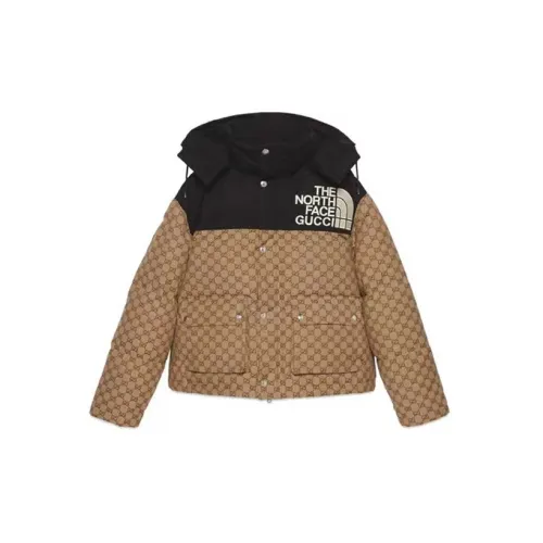 The North Face GUCCI X The North Face Down Jackets Unisex Brown