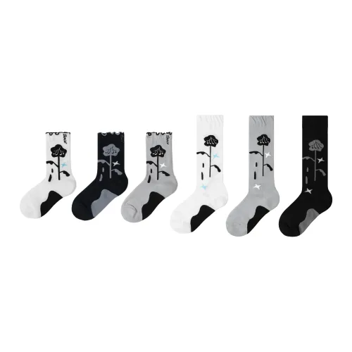 TOOCI Knee High Socks Women's Combo Set