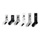 1 Set 6 Pack (Black+White+Gray+Calf Socks Black+White+Gray)
