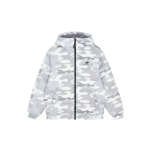 New Balance Down Jackets Men Camouflage White