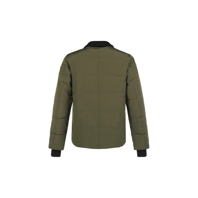 Canada Goose Woolford Series Down Jackets Men Army Green-1