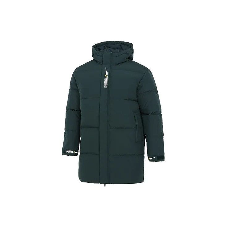 PUMA Down Jacket Men's Dark Green-1