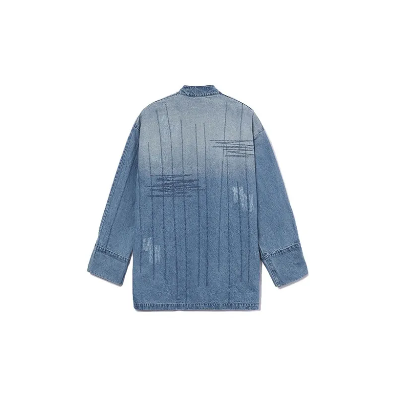 LiNing CF Tracing Denim Jacket Men's Blue-1