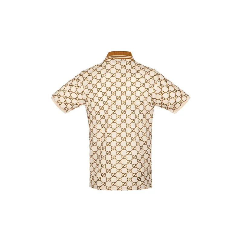 GUCCI Polo Shirts Men Beige-1