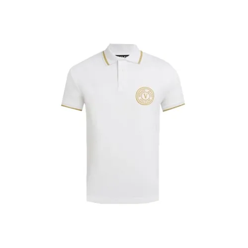 Versace Jeans Couture Men Polo Shirt White