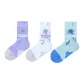 1 Set (3 Pack)-Purple+White+Light Green