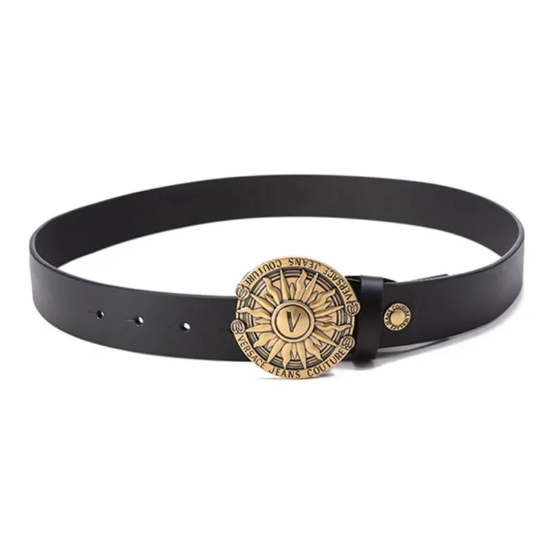 VERSACE JEANS COUTURE Leather Belts Men Black-2