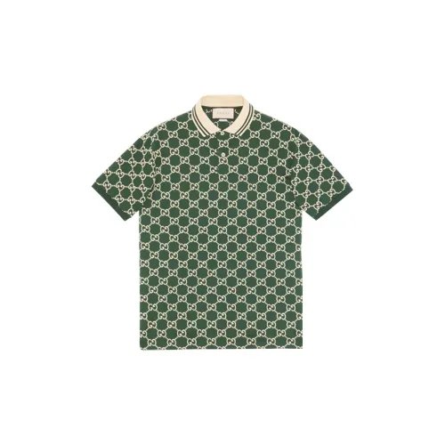 GUCCI Polo Shirts Men Green