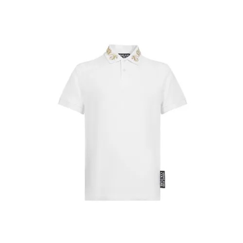 VERSACE JEANS COUTURE Polo Shirts Men White