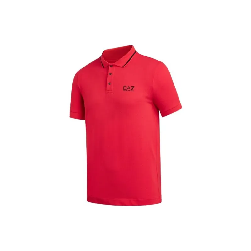 EMPORIO ARMANI EA7 SS22 Polo Shirt Men's Red-2