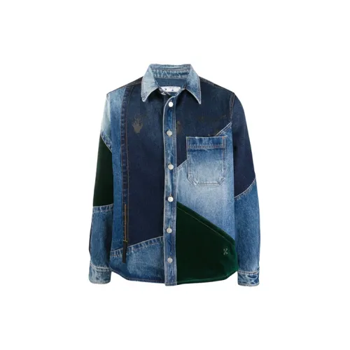 OFF-WHITE FW20 Denim Jackets Men Blue