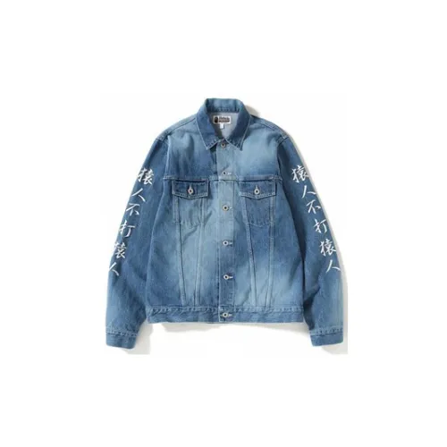 A BATHING APE Bape Denim Jackets Unisex