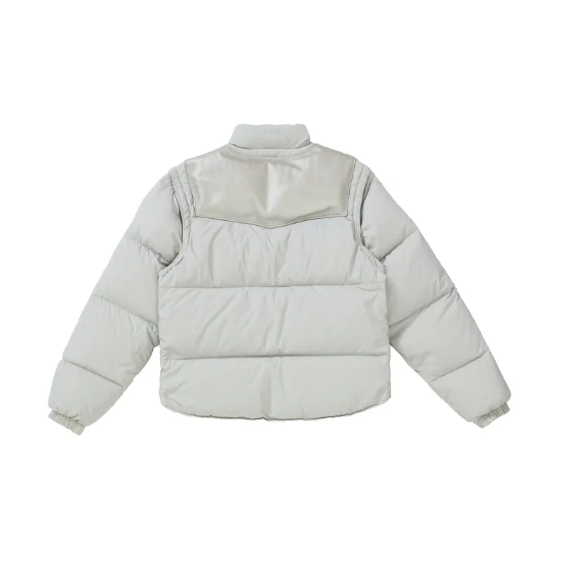 Supreme Schott Down Leather Vest Puffy Jacket-1