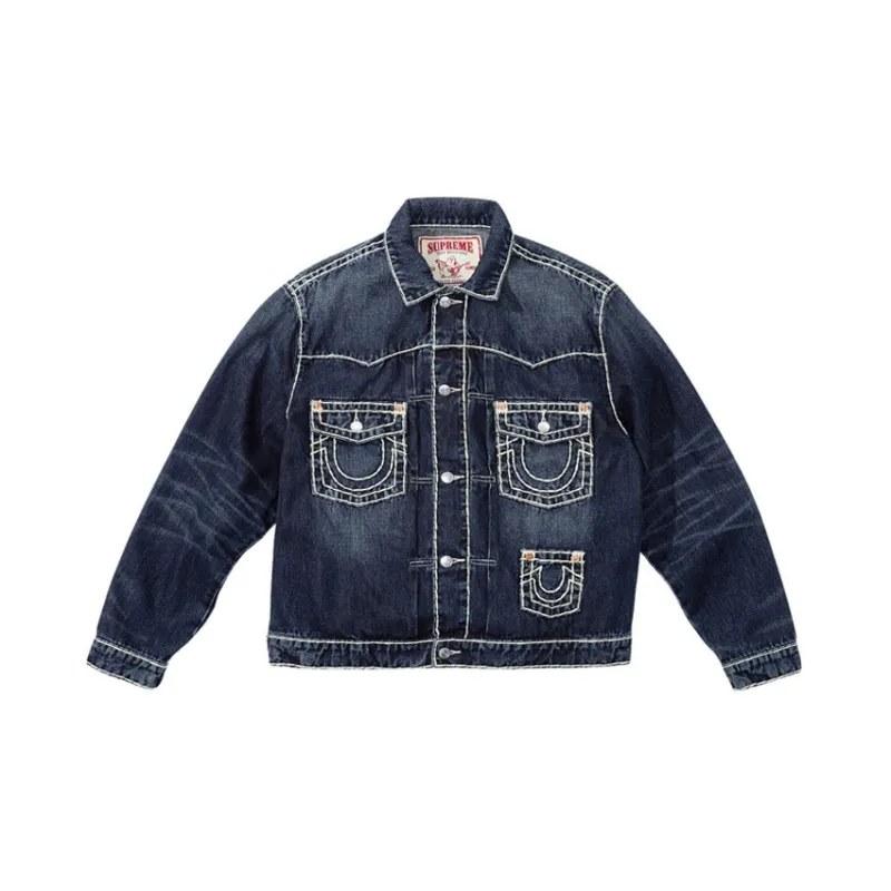 Supreme True Religion Denim Trucker Jacket - Cheap Rcj Jordan Outlet 