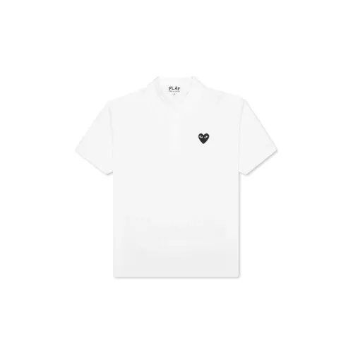 CDG Play Play Polo Shirts Men White