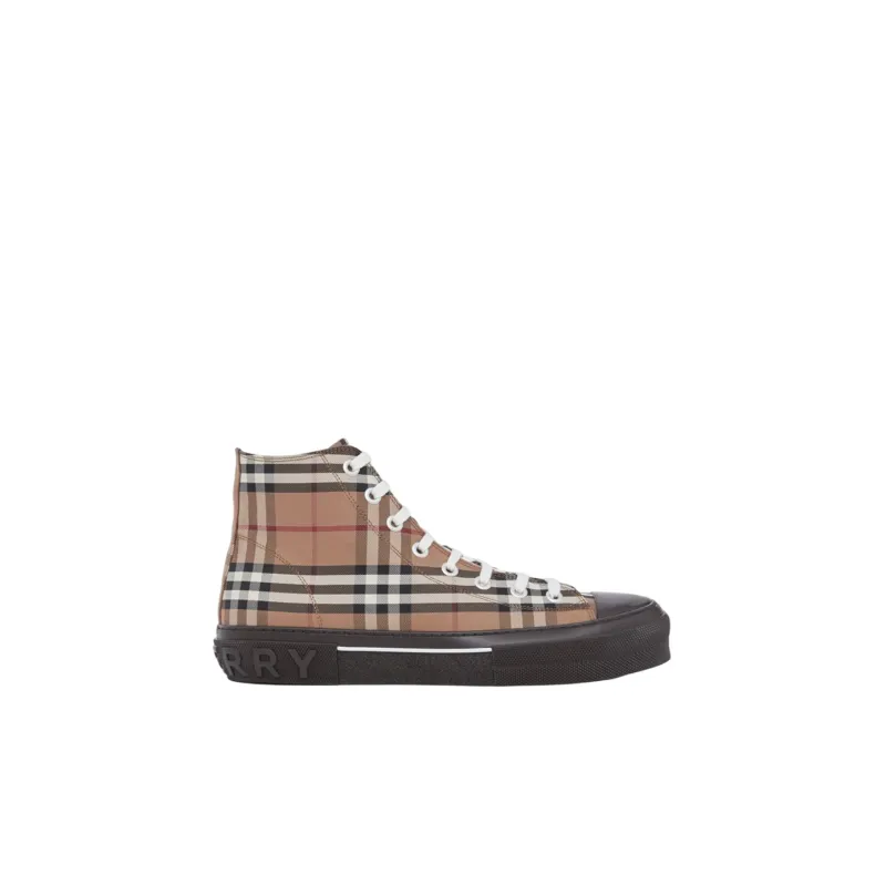 Burberry Vintage Check High Top Birch Brown-1