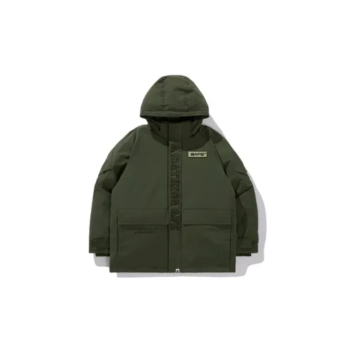 Alpha Industries X A BATHING APE Down Jackets Men Olive