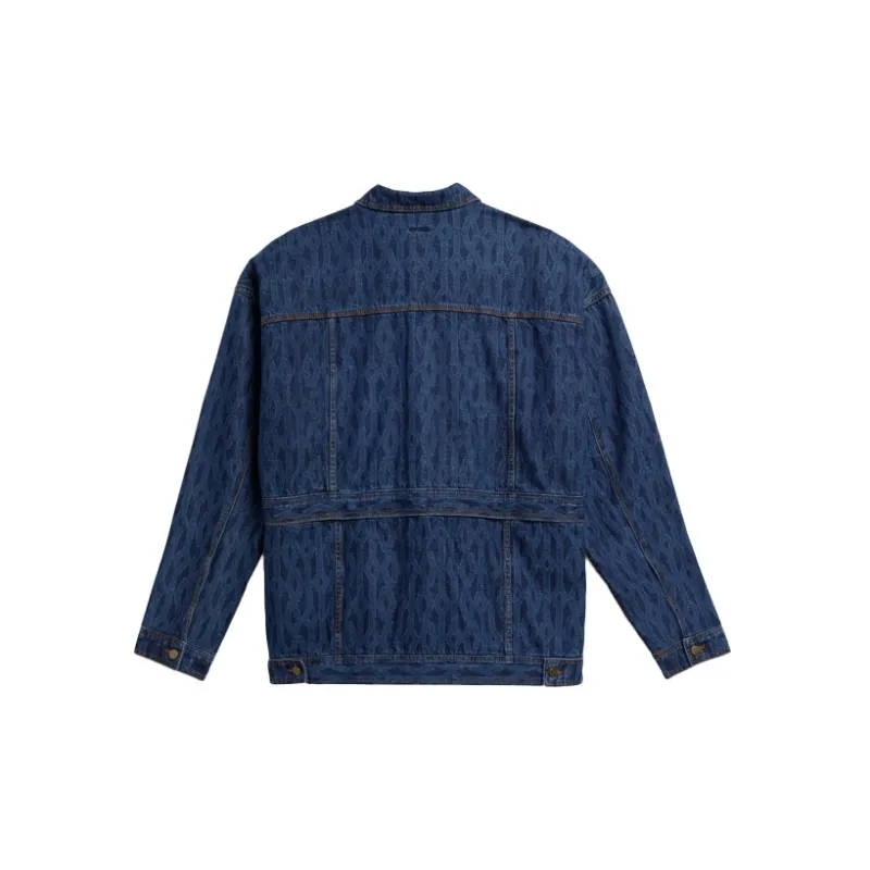 Adidas Ivy Park Monogram Denim Denim Track Jacket All Gender-1