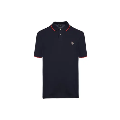 Paul Smith Polo Shirts Men Navy Blue