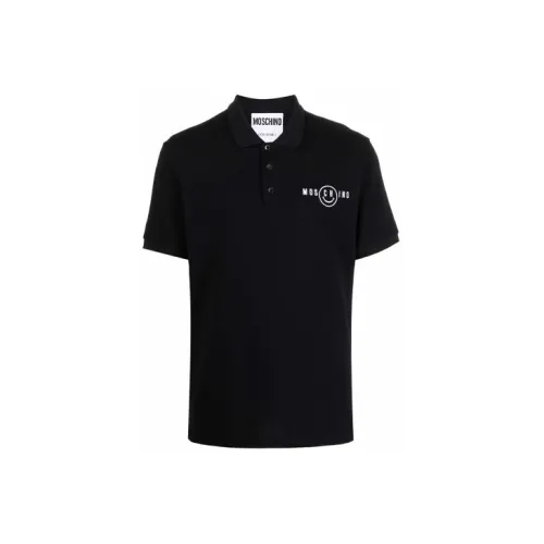 MOSCHINO Polo Shirts Men Black