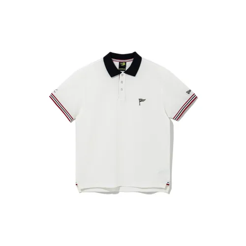 New Era Polo Shirts Men White