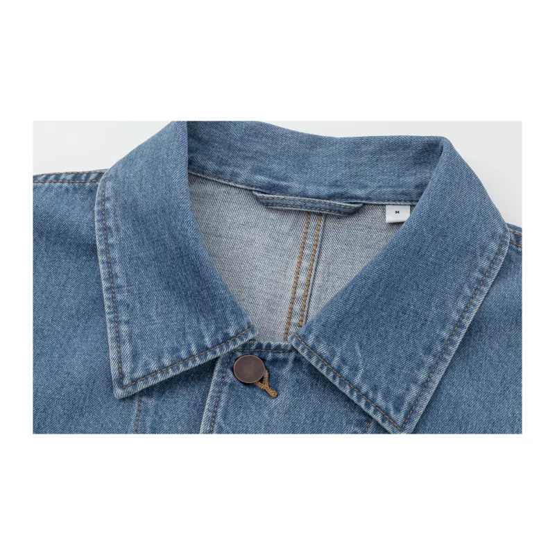 UNIQLO U Collection SS20 Denim Jacket Men's Aqua Blue-1