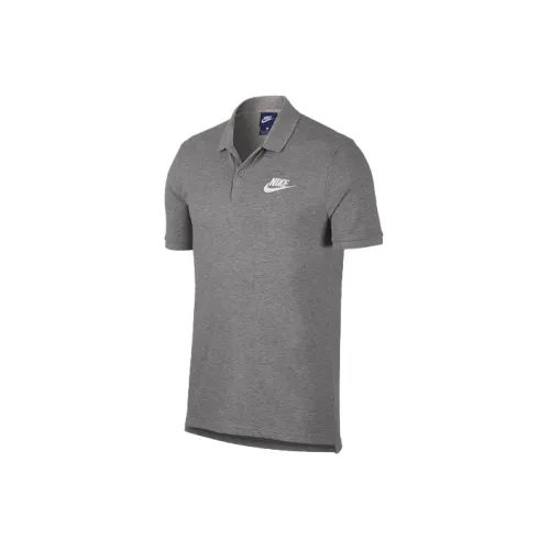 Nike Polo Shirts Men Dark Heather Gray