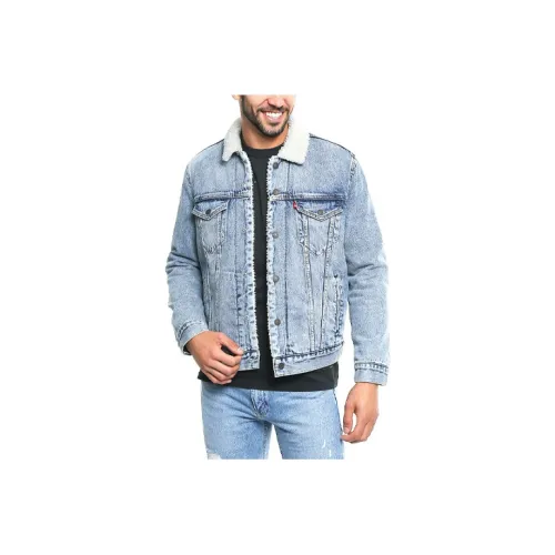 Levis Velvet Jacket Men Blue