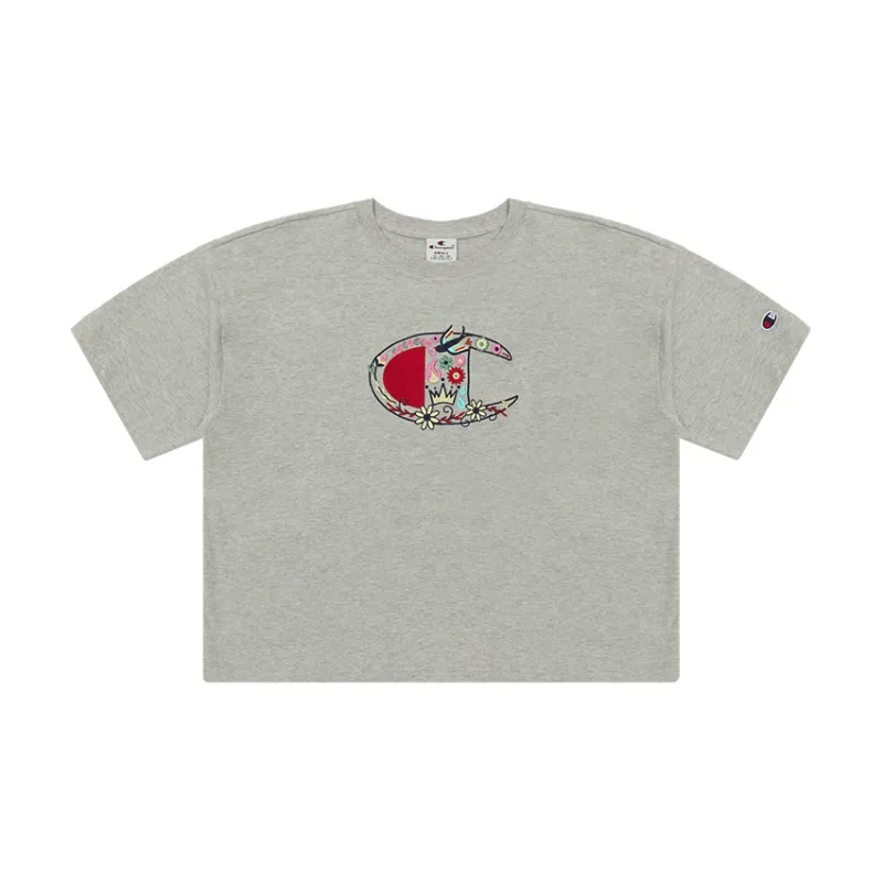Champion Rochester Regular T Shirt Women's Gray Europe Version-1