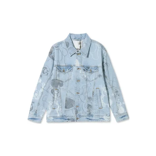 ABLE JEANS X Disney Denim Jackets Unisex Washed Light Indigo