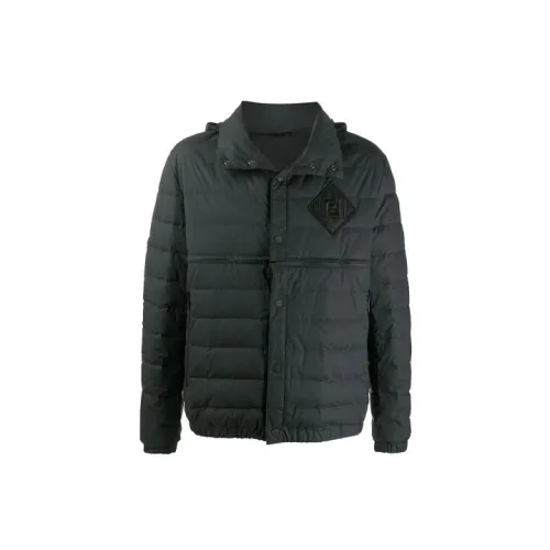 FENDI Down Jackets Men Black