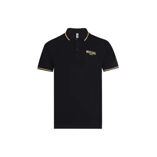 MOSCHINO Polo Shirts Men Black