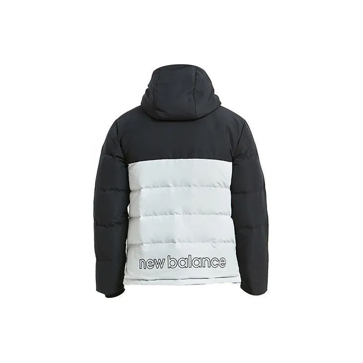 New Balance Down Jacket Men's Black White-1